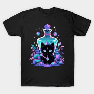 Cottagecore Goth Kawaii Anime Cat Gifts Girls Womens Cat T-Shirt